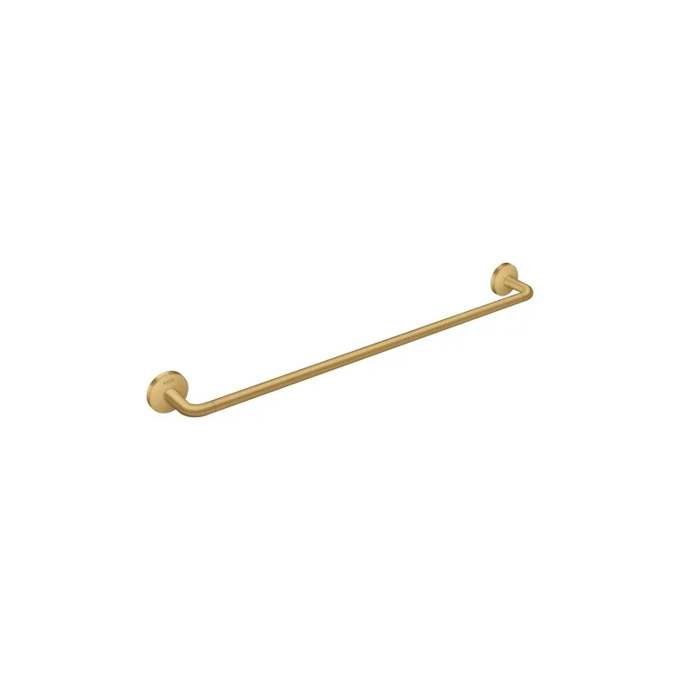 Towel Bar Universal Circular 24 Inch Single Brushed Gold Optic Metal