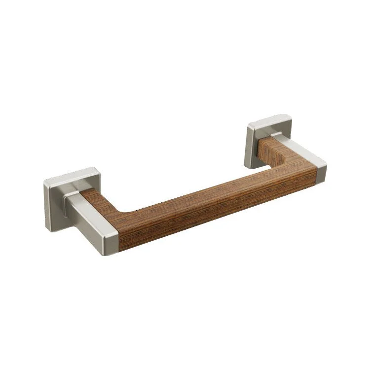 Drawer Pull Frank Lloyd Wright Brilliance Luxe Nickel/Teak Wood Metal