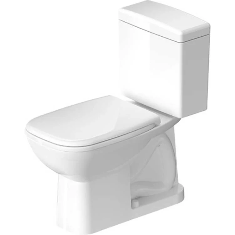 Toilet D-Code 2 Piece Bowl Only White Elongated 16 Inch 1.28 Gallons per Flush Ceramic Floor Mount Syphonic