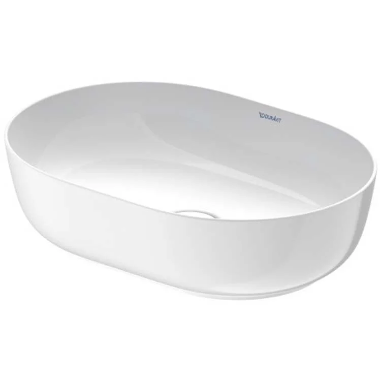 Lavatory Sink Luv Ground WonderGliss Less Overflow 19-1/4 x 13-3/4 Inch Oval White/White Satin Matte