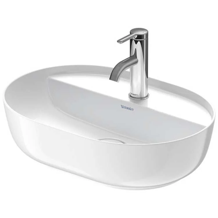 Lavatory Sink Luv Ground WonderGliss Less Overflow 19-5/8 x 13-3/4 Inch Oval White