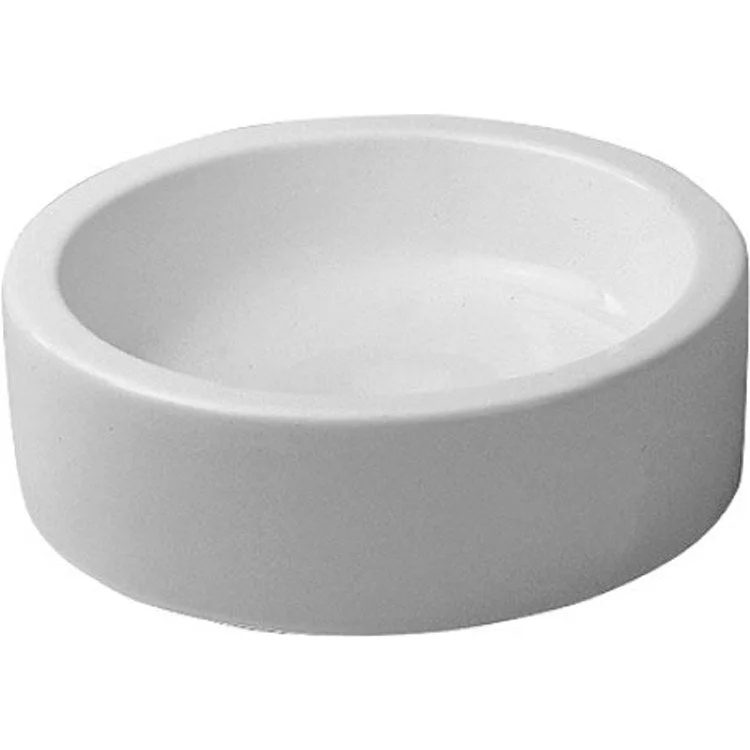 Lavatory Sink Starck 1 Above Counter Less Overflow 18-1/8 x 18-1/8 Inch Round White