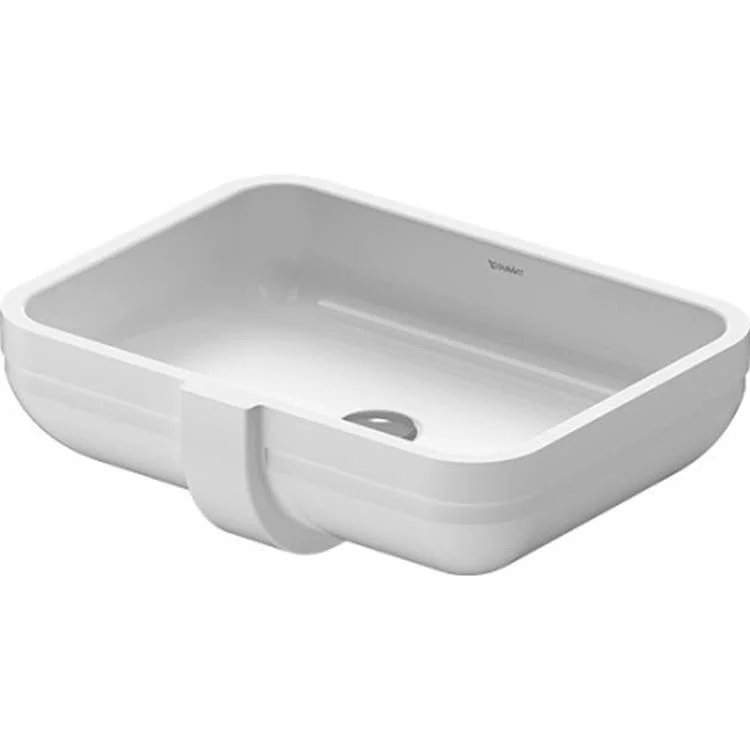 Lavatory Sink Happy D.2 Drop-In WonderGliss Surface Treatment with Overflow 15-1/8 x 18-7/8 Inch Rectangle White