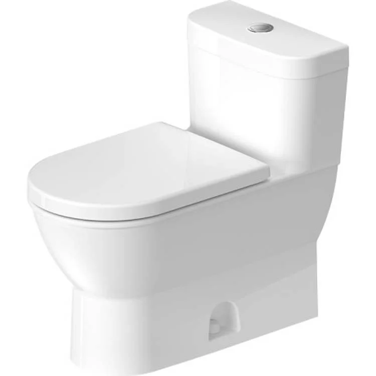 Toilet Darling New 1 Pieces WonderGliss Surface Treatment White Elongated 28 Inch 1.28 Gallons per Flush Ceramic