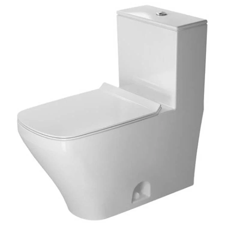 Toilet DuraStyle 1 Piece WonderGliss Surface Treatment White Elongated 28-1/2 Inch 1.32 Gallons per Flush 12 Inch Rough-In Ceramic Floor Mount Single Flush 12 Inch Rough-In