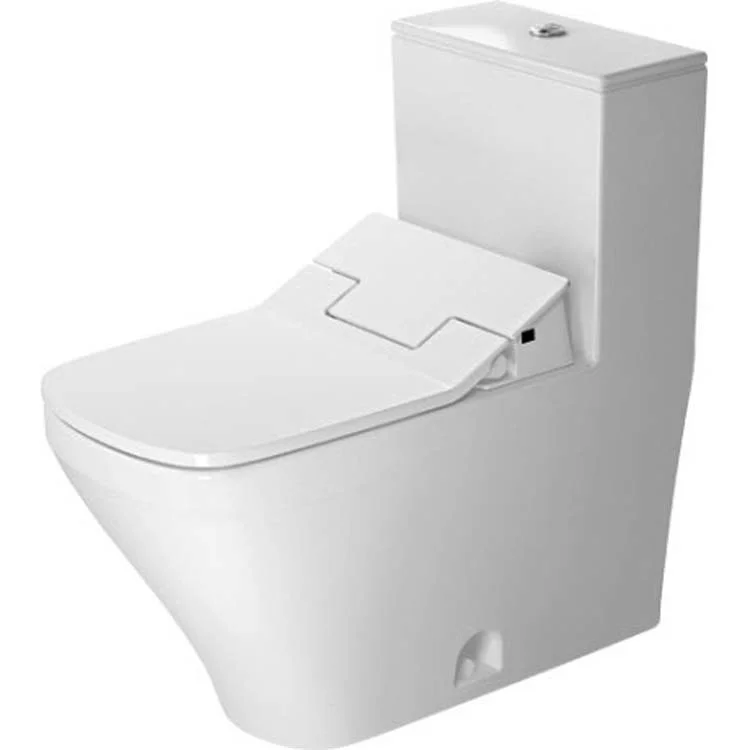 Toilet DuraStyle 1 Piece SensoWash White Elongated ADA 28-1/2 Inch 1.28 Gallons per Flush Ceramic Floor Mount Dual