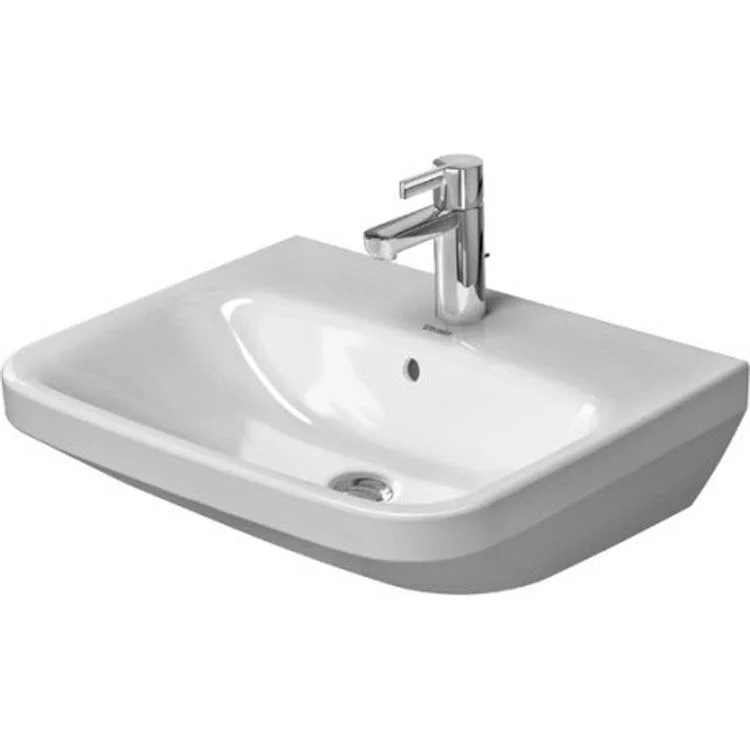 Lavatory Sink DuraStyle Wall Mount with Overflow 21-5/8 x 17-3/8 Inch 7-7/8 Inch Spread Rectangle White 3 Hole