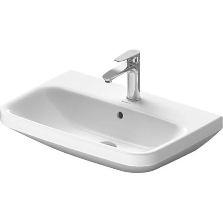 Lavatory Sink DuraStyle Wall Mount with Overflow & WonderGliss Surface Treatment 25-5/8 x 17-3/8 Inch 7-7/8 Inch Spread Rectangle White 3 Hole