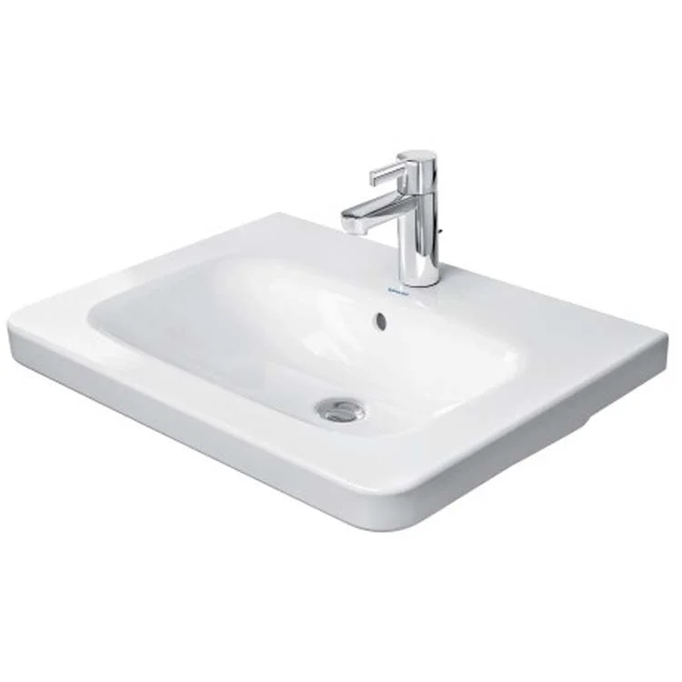 Lavatory Sink DuraStyle Wall Mount with Overflow & WonderGliss Surface Treatment 18-7/8 x 25-5/8 Inch Rectangle White 1 Hole