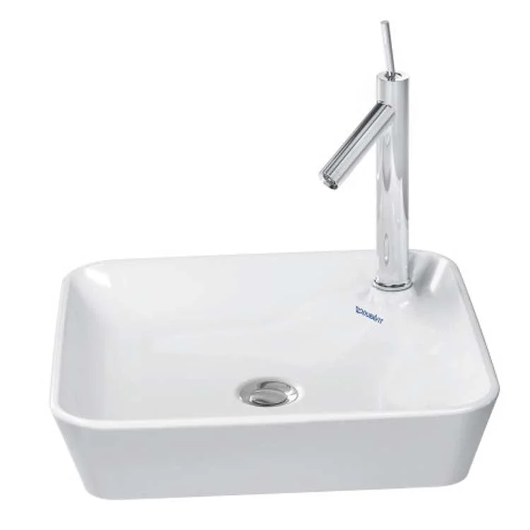 Lavatory Sink Starck 1 Above Counter Less Overflow 18-1/8 x 18-1/8 Inch Square White 1 Hole