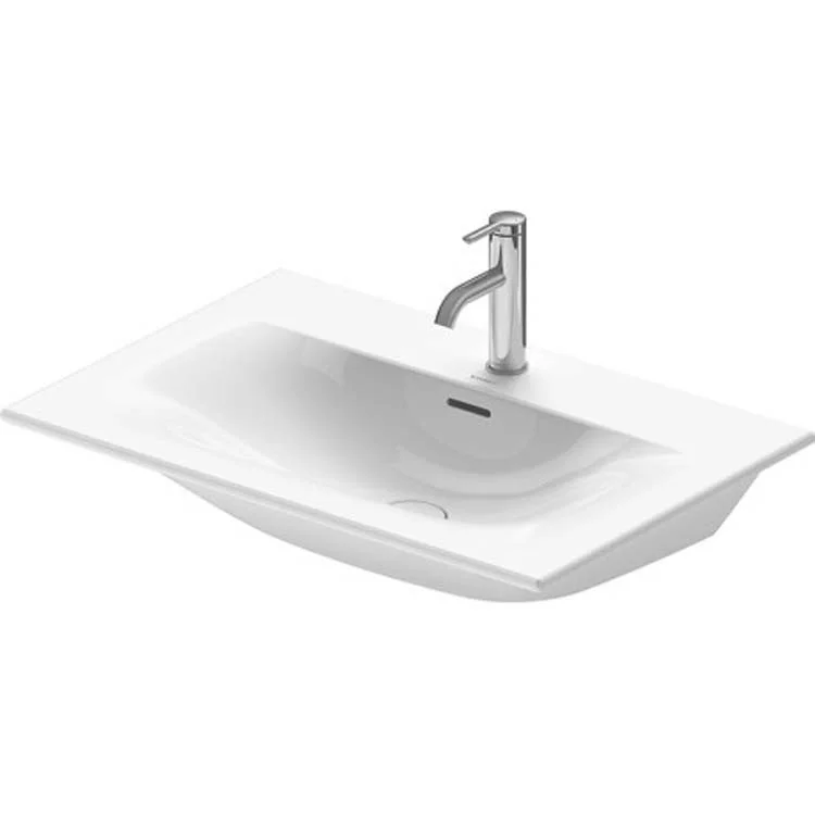 Lavatory Sink Viu Wall Mount with Overflow 19-1/4 x 28-3/4 Inch Rectangle White 1 Hole Ceramic