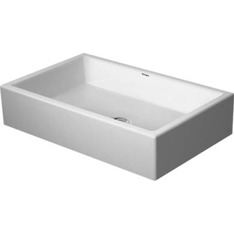 Lavatory Sink Vero Air Above Counter Less Overflow 15 x 23-5/8 Inch Rectangle White