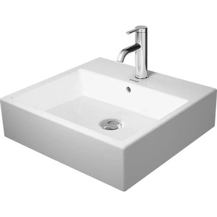 Lavatory Sink Vero Air Above Counter with Overflow 19-5/8 x 18-1/2 Inch Rectangle White