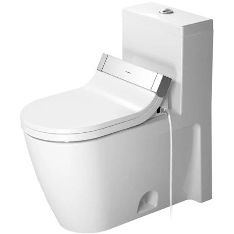 Toilet Starck 2 1 Pieces with SensoWash Seat White Elongated 29-1/8 Inch 1.28 Gallons per Flush Ceramic