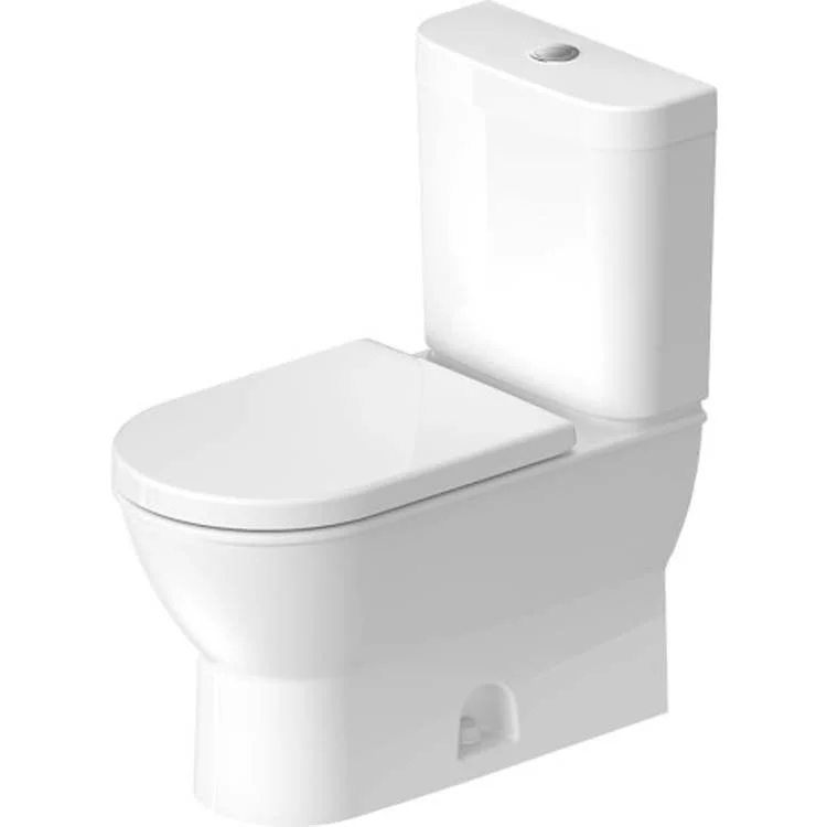 Toilet Darling New 2 Piece Less Seat White Elongated 15-3/4 Inch 1.28 Gallons per Flush 12 Inch Rough-In Ceramic