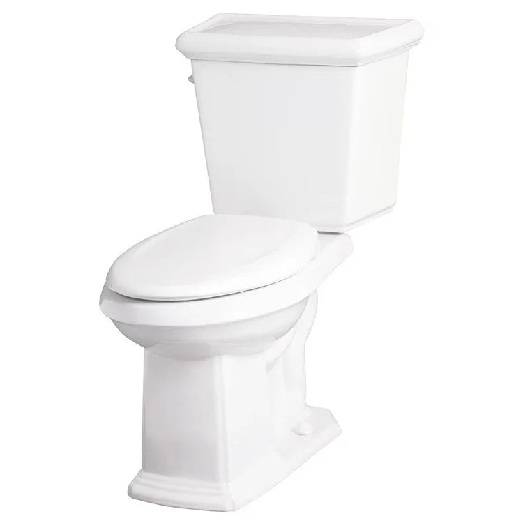 Toilet Bowl Logan Elongated ErgoHeight White ADA 1.28 Gallons Per Flush