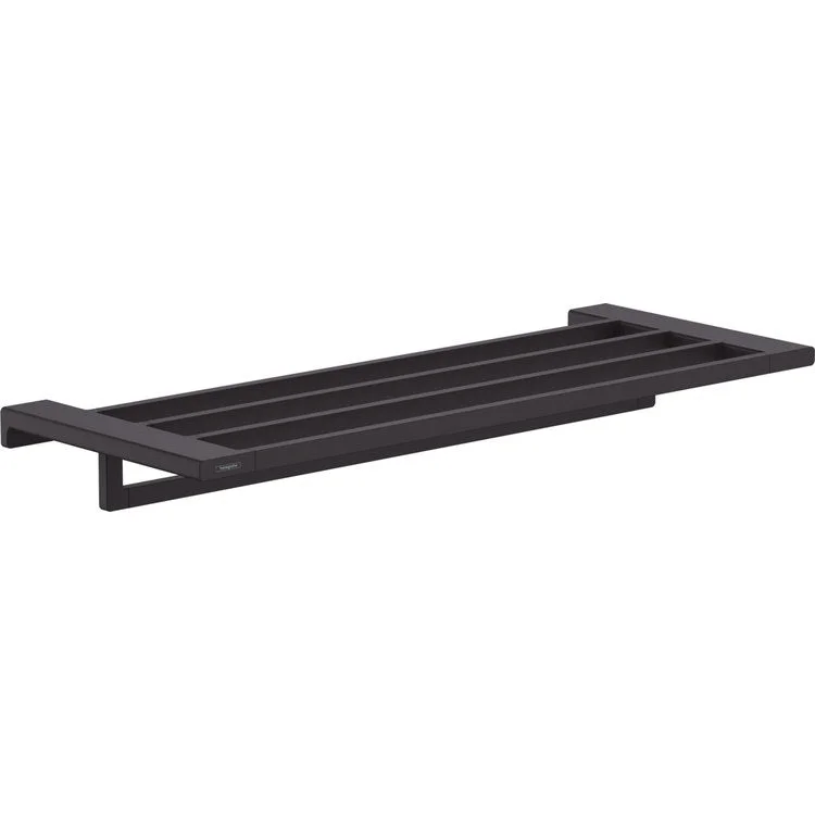 Towel Rack AddStoris with Towel Bar Matte Black Metal 9-3/4 Inch Wall Mount 25-1/2 Inch