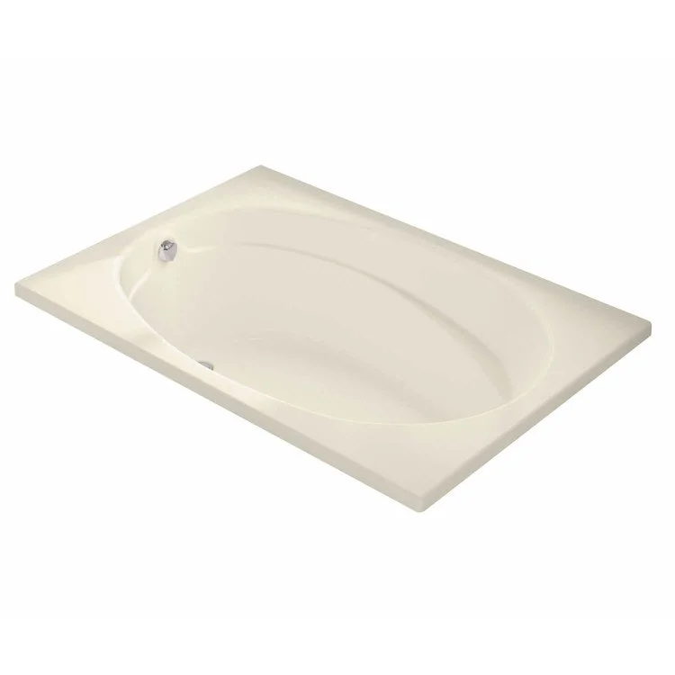 Tub Temple 60 x 42 Inch Alcove End Bone Acrylic