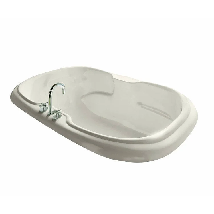 Tub Calla 66 x 42 Inch Drop-In Center Biscuit Acrylic