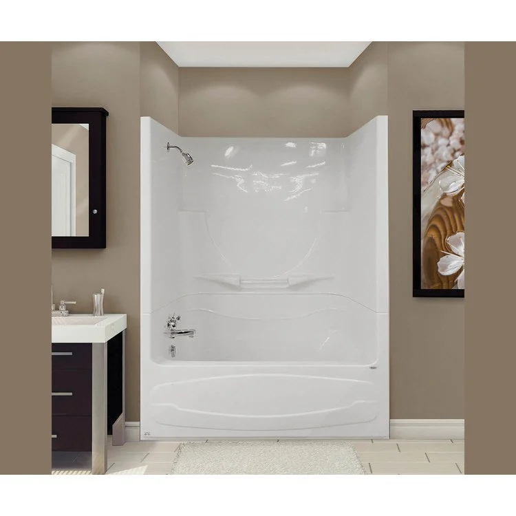 Tub Figaro II 59L x 33W Inch Alcove 1 Piece Left Hand White Acrylic