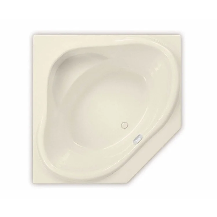 Tub Nancy 54L x 54W Inch Corner Center Bone Acrylic