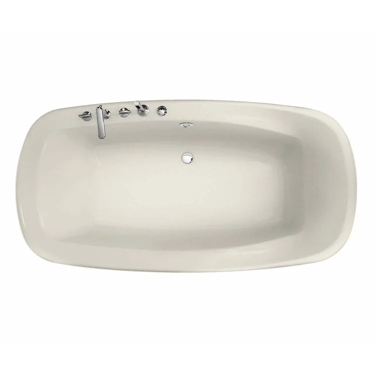 Tub Eterne 72L x 36W Inch Drop-In Center Biscuit Acrylic