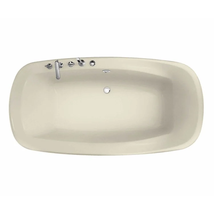 Tub Eterne 72L x 42W Inch Drop-In Center Bone Acrylic