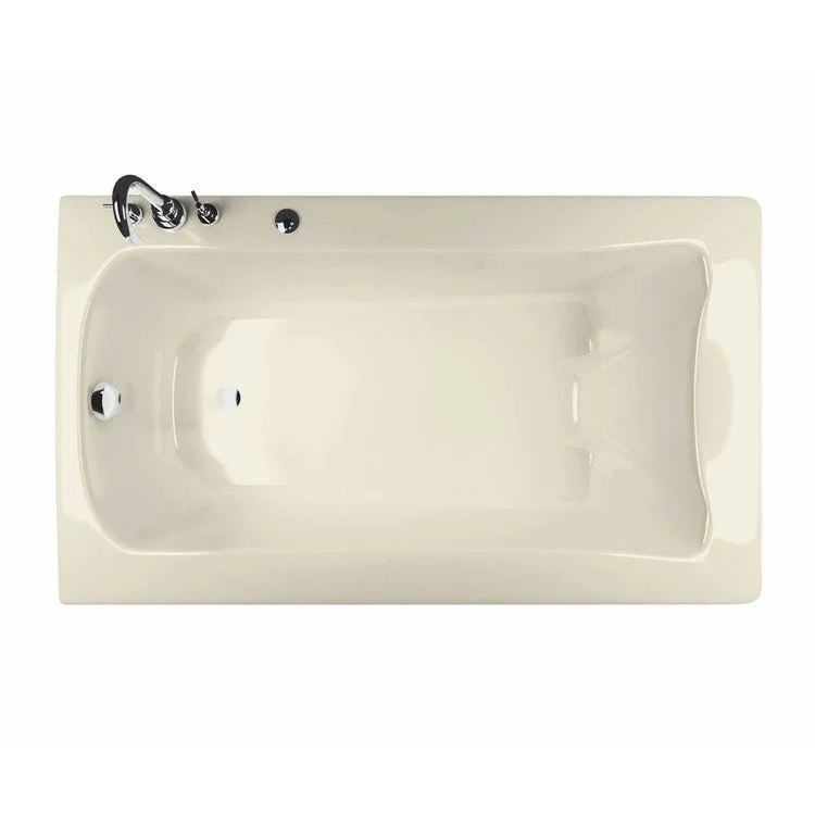 Tub Release 60L x 32W Inch Drop-In End Bone Acrylic