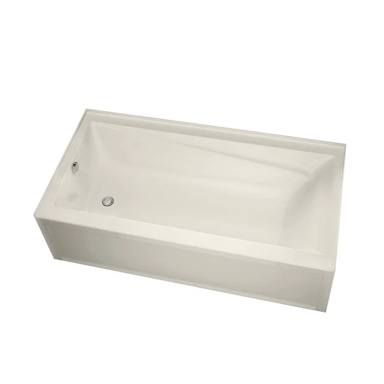 Tub New Town 60L x 30W Inch Alcove Left Hand Biscuit Acrylic