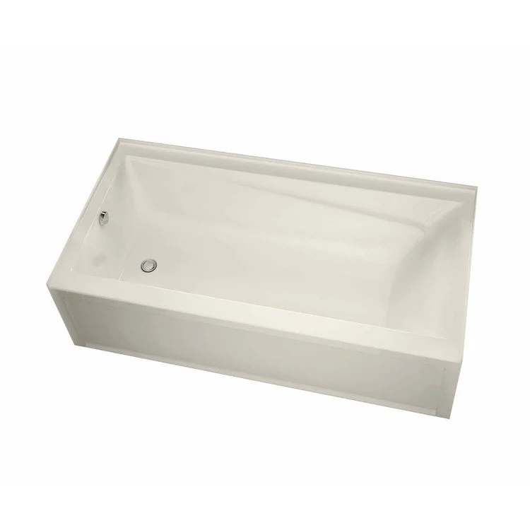 Tub Exhibit 60L x 30W Inch Alcove Left Hand Biscuit Acrylic