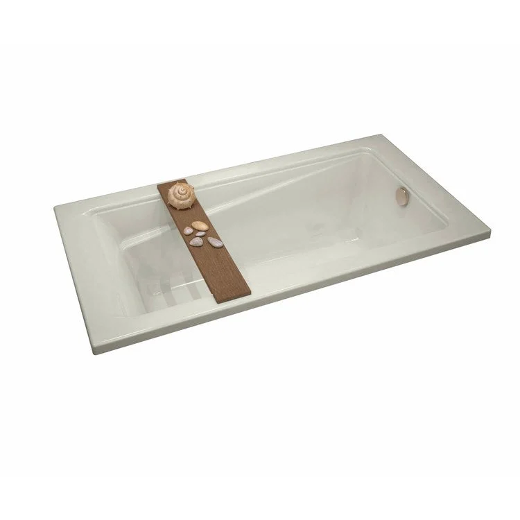 Tub Exhibit 60 x 32 Inch Drop-In End Biscuit Acrylic