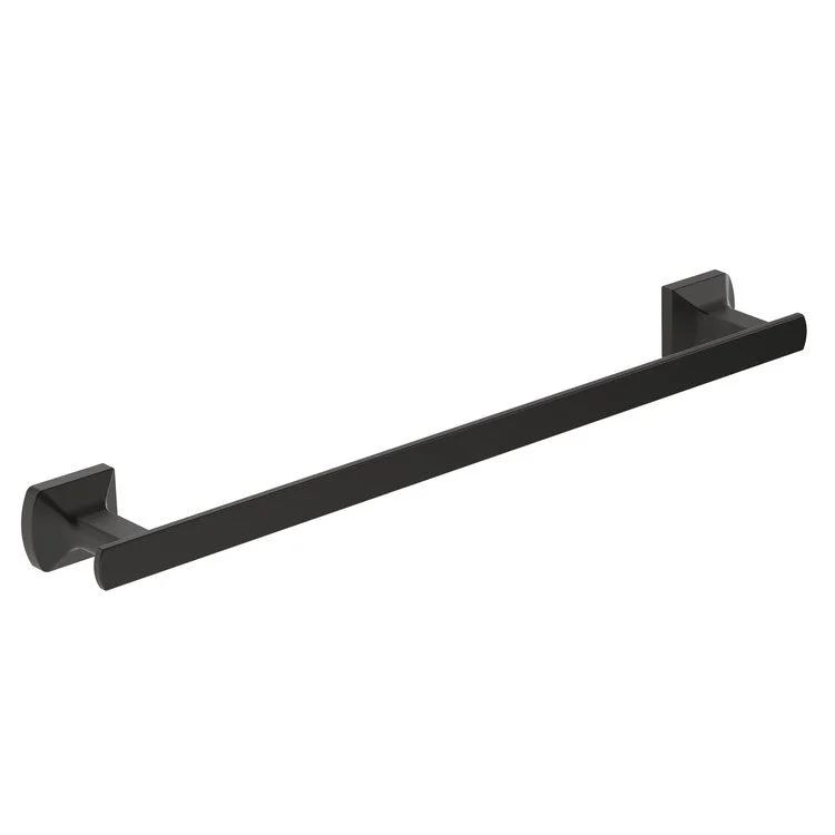 Towel Bar Verity 18 Inch Matte Black Metal Wall Mount 2-5/8 Inch