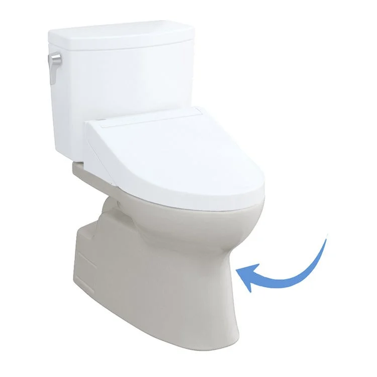 Toilet Bowl Vespin II Elongated Washlet Ready Colonial White ADA