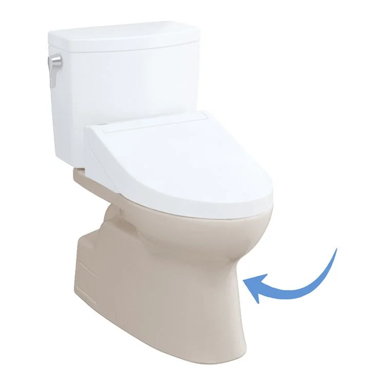 Toilet Bowl Vespin II Elongated Washlet Ready Sedona Beige ADA