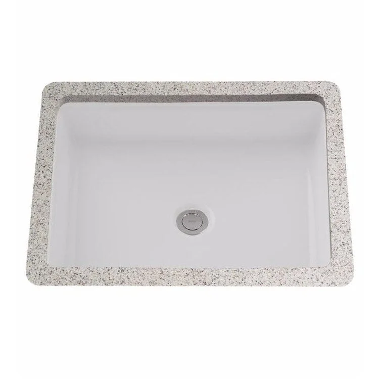 Lavatory Sink Atherton Undercounter 21-3/8 x 16-3/8 Inch Rectangle ADA Cotton