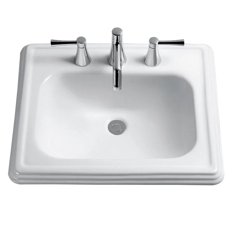 Promenade 22-1/2" Drop-In Bathroom Sink with Three Holes