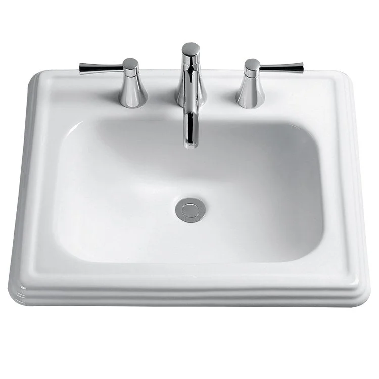 Promenade 22-1/2" Drop-In Bathroom Sink with Three Holes