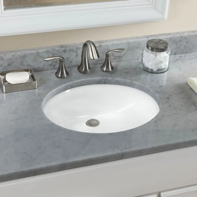 19-3/4" Oval Undermount Bathroom Sink