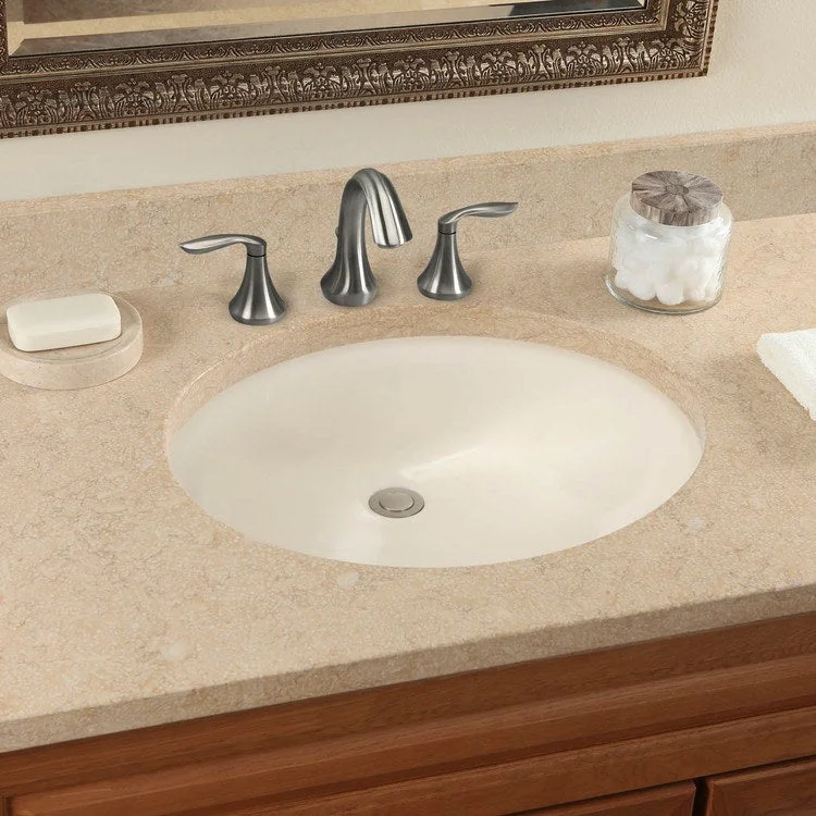 21-1/4" Oval Undermount Bathroom Sink