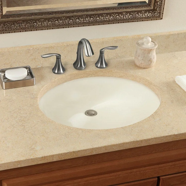 21-1/4" Oval Undermount Bathroom Sink