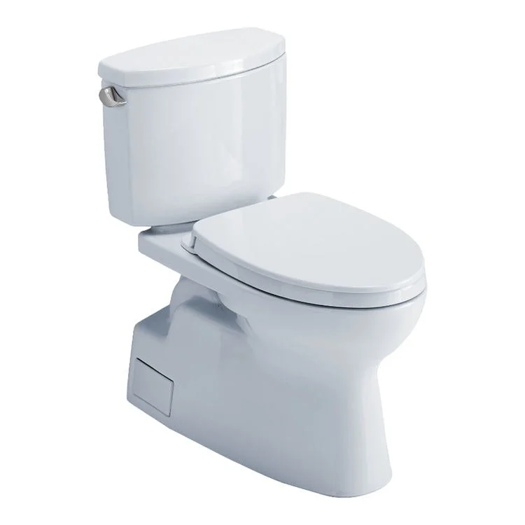 Toilet Vespin II 2 Pieces Universal Height Cotton Elongated ADA 30 Inch 1.28 Gallons per Flush Left Hand Chrome Soft Close