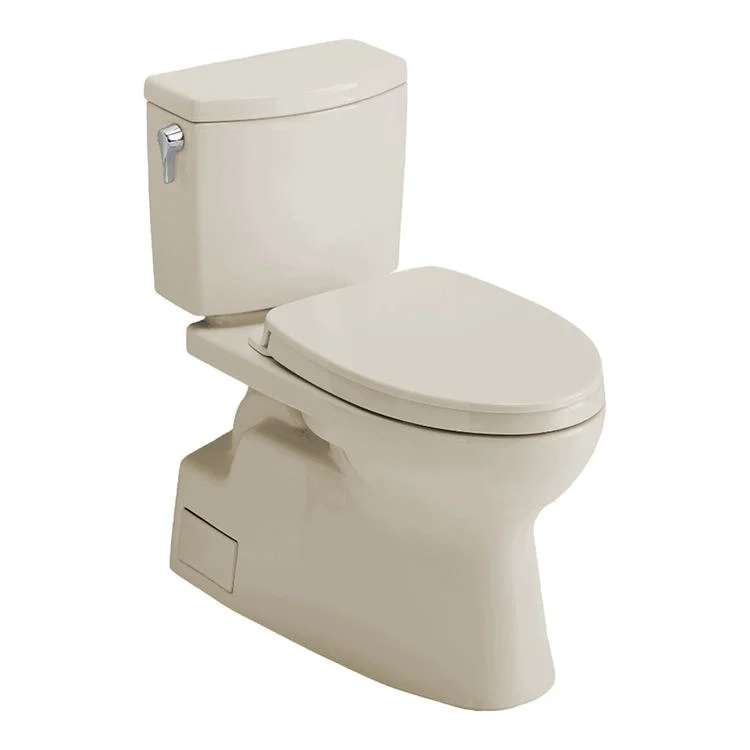 Toilet Vespin II 2 Pieces Universal Height Bone Elongated ADA 30 Inch 1.0 Gallons per Flush Left Hand Chrome Soft Close