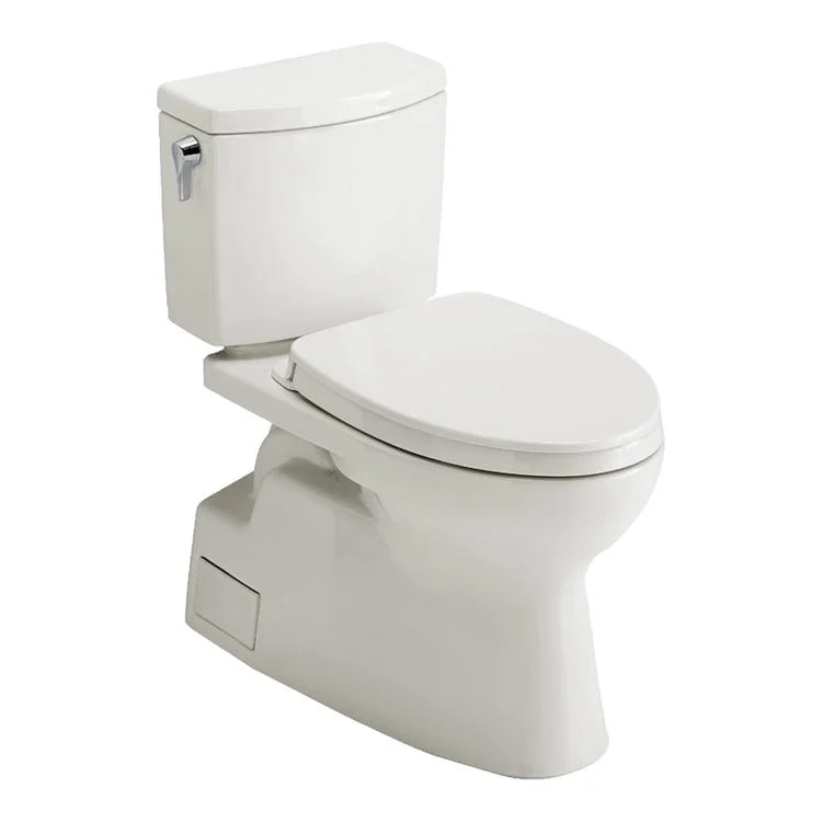 Toilet Vespin II 2 Pieces Universal Height Colonial White Elongated ADA 30 Inch 1.0 Gallons per Flush Left Hand Chrome Soft Close