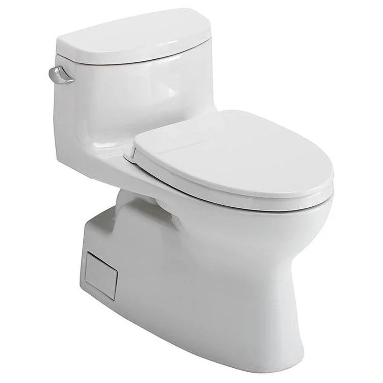 Toilet Carolina II 1 Pieces Universal Height Washlet Ready Cotton Elongated ADA 25-5/8 Inch 1.28 Gallons per Flush Left Hand Chrome Soft Close